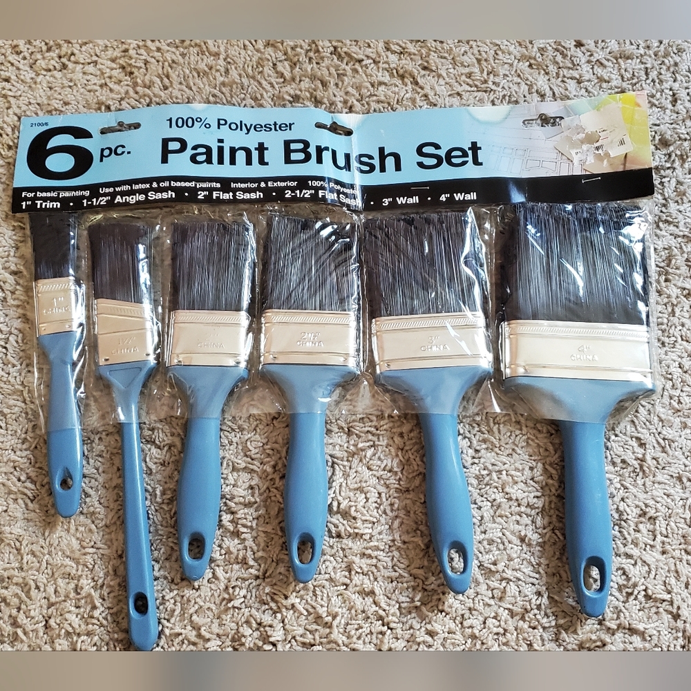 Paint Brush Set 6pc. 🎨 🖌
